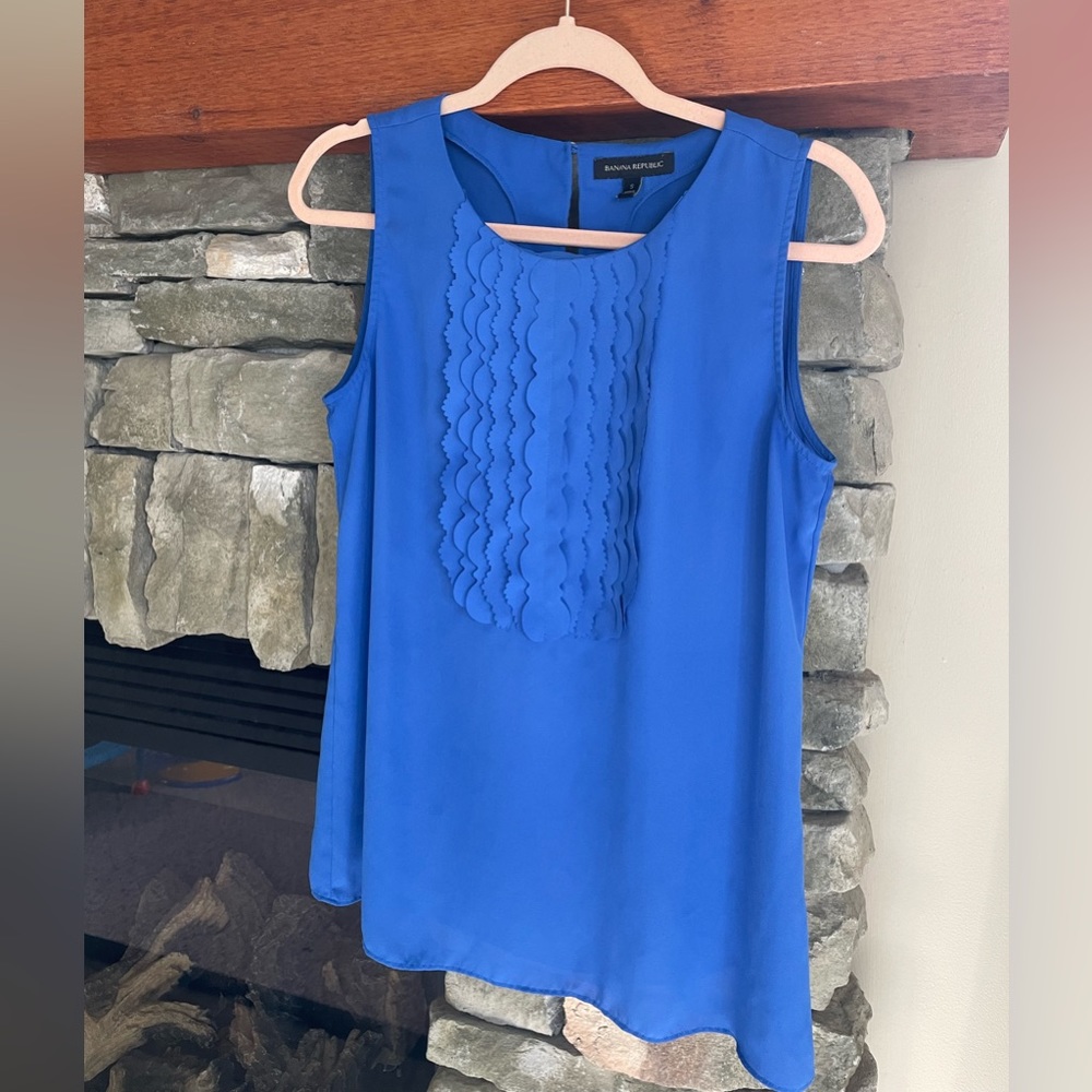 Banana Republic royal blue blouse/tank